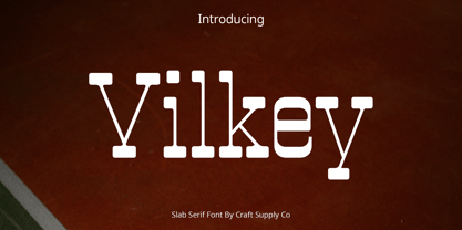 Vilkey Font Poster 1
