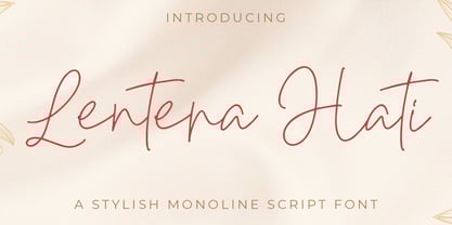Lentera Hati Font Poster 1