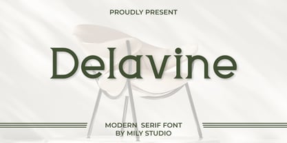 Delavine Font Poster 1