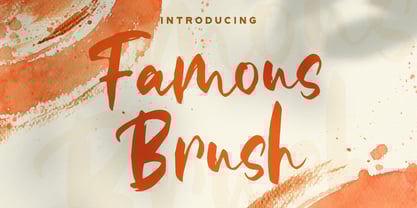 Famous Brush Font Poster 1