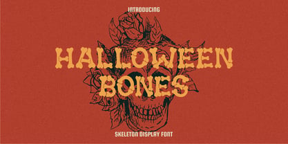 Halloween Bones Font Poster 1