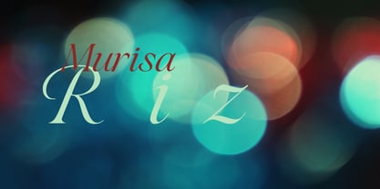Murisa Riz Font Poster 1