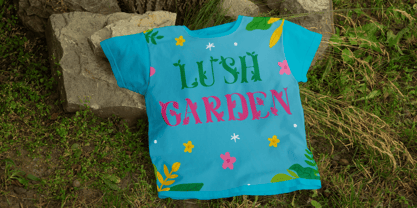 Lush Garden Font Poster 7
