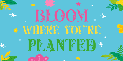 Lush Garden Font Poster 2
