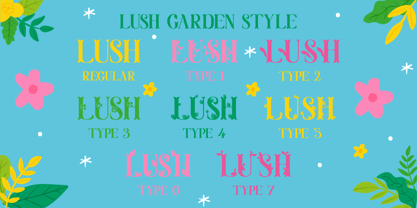 Lush Garden Font Poster 10