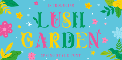 Lush Garden Font Poster 1