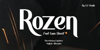 Rozen Font Poster 1