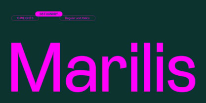 SF Marilis Font Poster 1