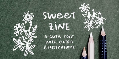 Sweet Zine Font Poster 1