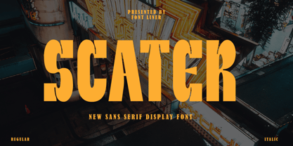 Scater Font Poster 1