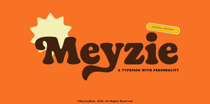 Meyzie Font Poster 1