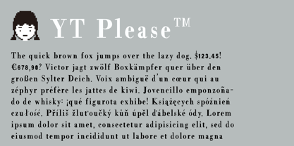 YT Please Font Poster 1