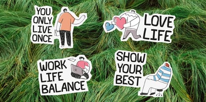 Paper Stitch Font Poster 4