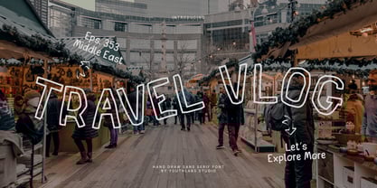 Paper Stitch Font Poster 3