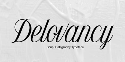 Delovancy Font Poster 1