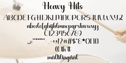 Heavy Hits Font Poster 6