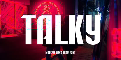 Talky Font Poster 1