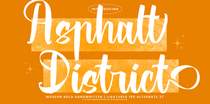 Asphalt District Font Poster 1