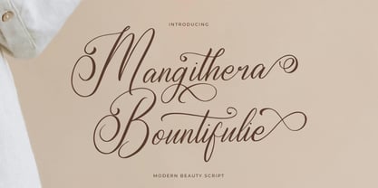 Mangithera Bountifulie Font Poster 1