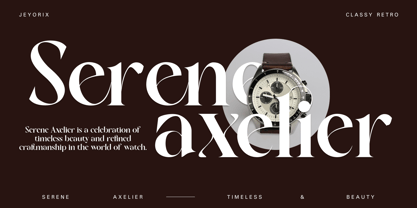 Jeyorix Font Poster 3
