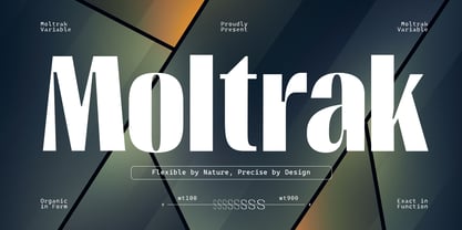 Moltrak Font Poster 1