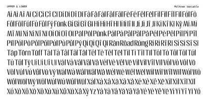 Moltrak Font Poster 15