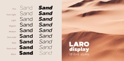 Laro Display Font Poster 3