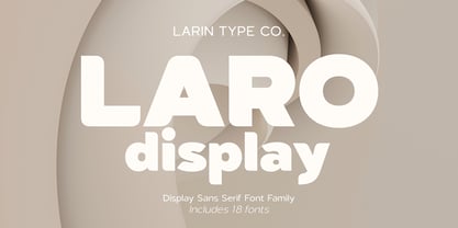 Laro Display Font Poster 1
