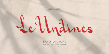 Le Undines Font Poster 1