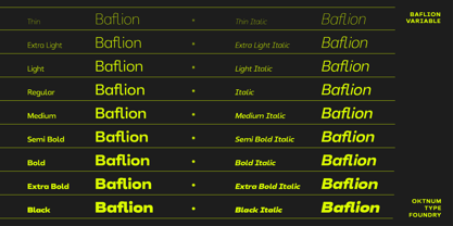 Baflion Sans Font Poster 12