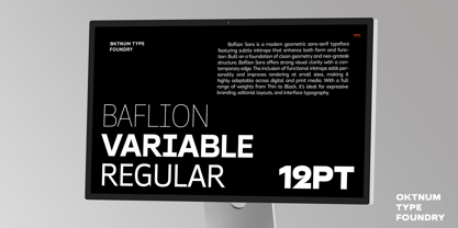 Baflion Sans Font Poster 15