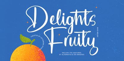 Delights Fruity Font Poster 1
