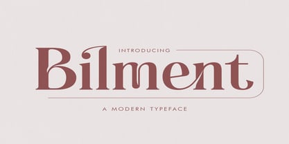 Bilment Font Poster 1