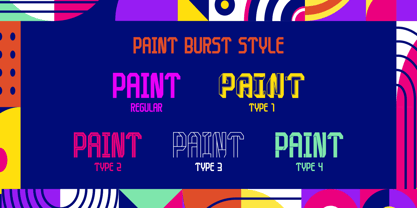 Paint Burst Font Poster 10