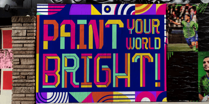 Paint Burst Font Poster 5