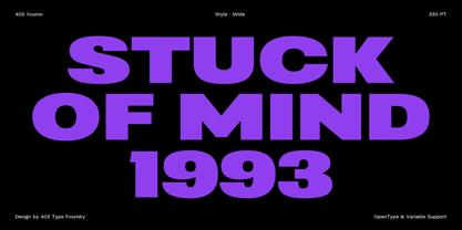 403 Vusion Font Poster 3