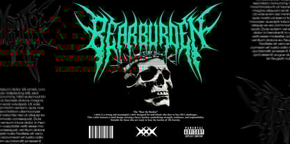 Darkpulse Font Poster 2