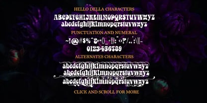 Hello Della Font Poster 4
