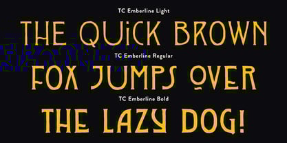 TC Emberline Font Poster 7