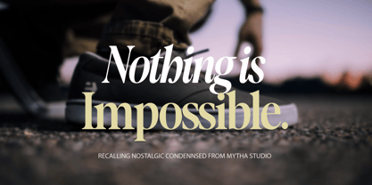 Recalling Nostalgic Font Poster 7