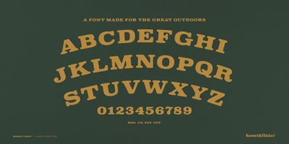 Quinault Lodge Font Poster 14