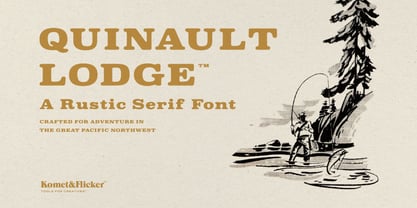 Quinault Lodge Font Poster 1