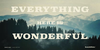 Quinault Lodge Font Poster 11