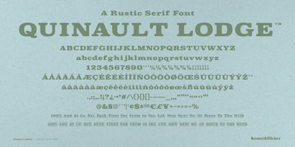 Quinault Lodge Font Poster 15