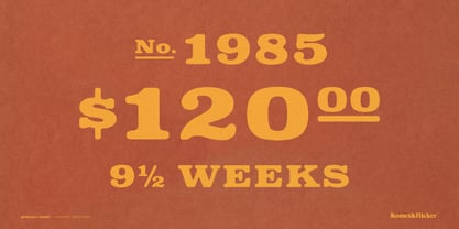 Quinault Lodge Font Poster 12