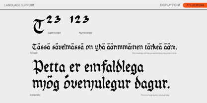 FT Lucifera Font Poster 6