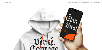 FT Lucifera Font Poster 2