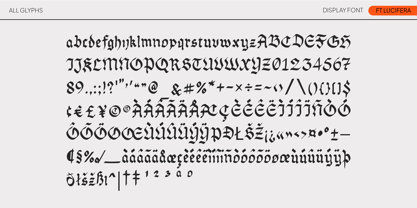 FT Lucifera Font Poster 5