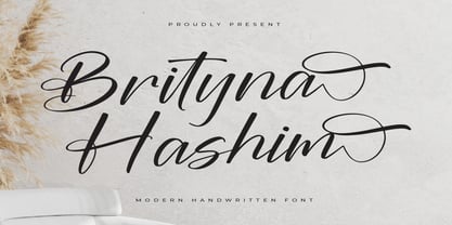 Brityna Hashim Font Poster 1