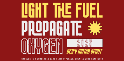 Carglos Font Poster 2